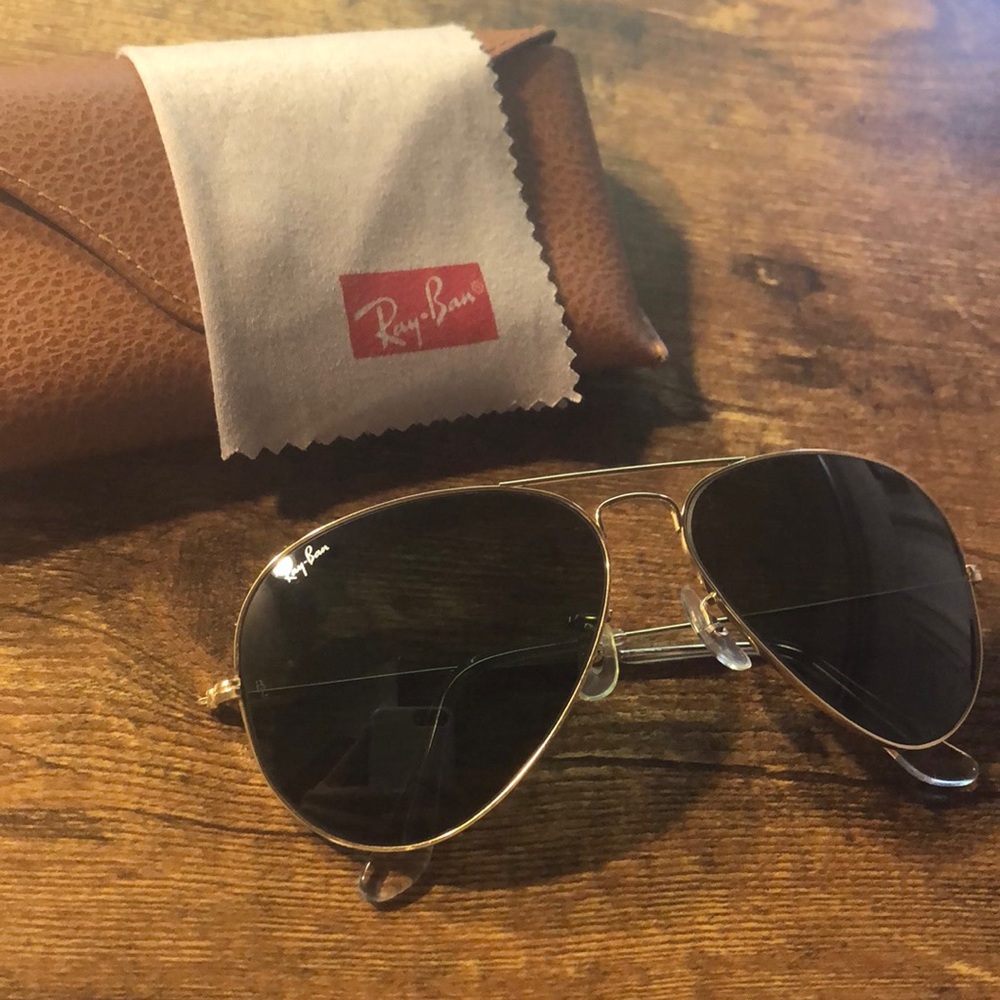 Vintage Gold Ray Ban Aviators - Perfect Condition